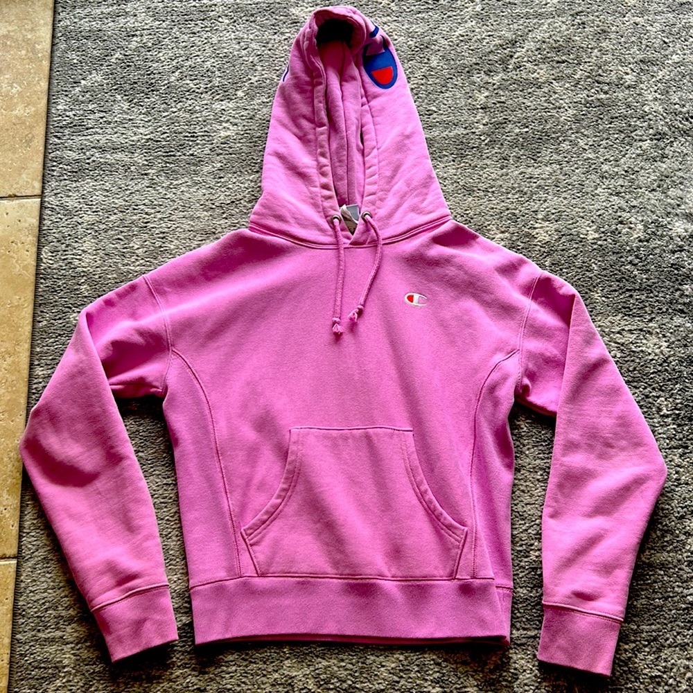 Pink Champion hoodie-size S in excellent condition